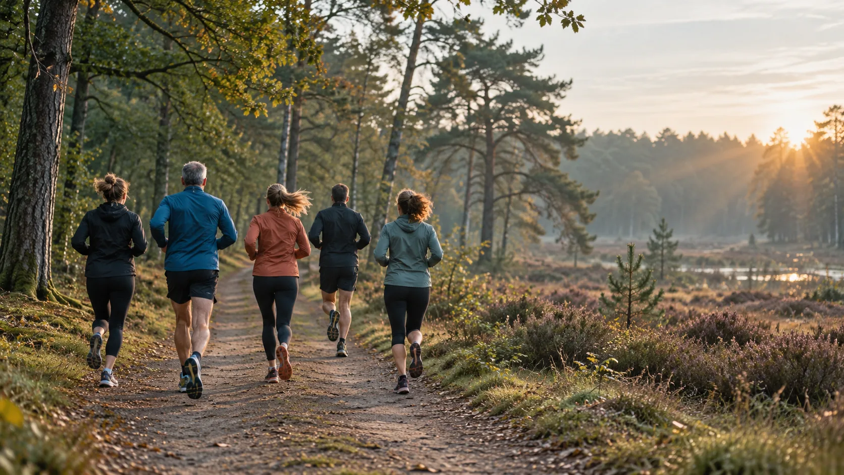 Sfeerbeeld van samen lopen